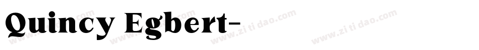 Quincy Egbert字体转换